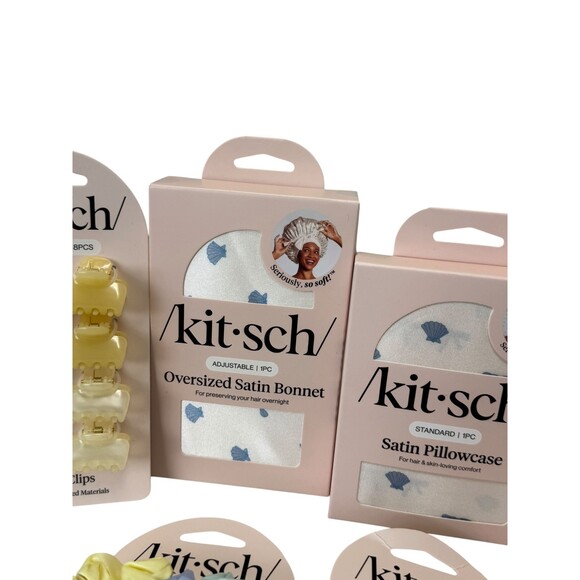 Lot of 21 Kitsch Hair Care Products Clips Satin pillowcase & More  All New NWT main image 4